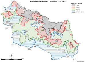 Nová zonace KRNAP platná od 1. října 2015